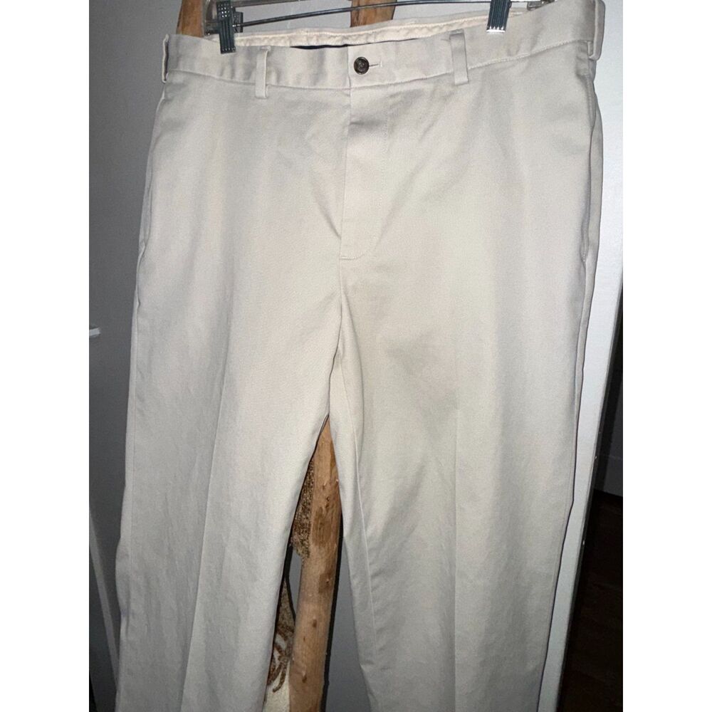 Brooks Brothers Chino Mens 35/34 Beige Advanced Clark Work Casual Pants